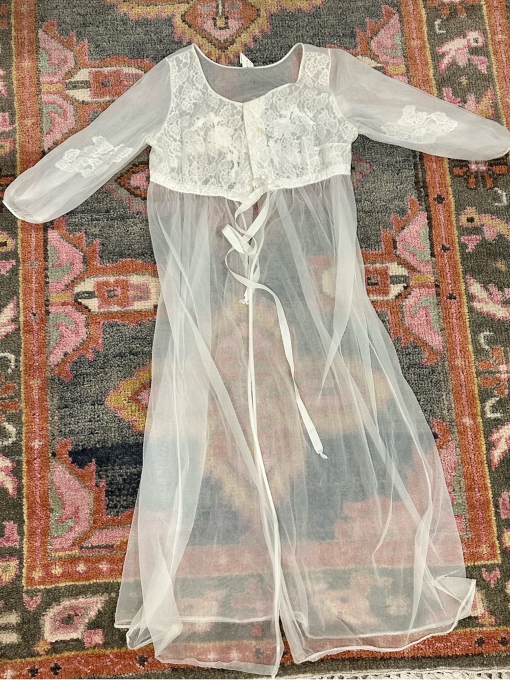 Vintage Bridal Robe Movie Star - Size medium
